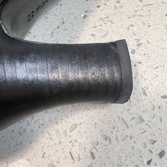 NATURALIZER N5 Comfort Annabelle Leather & Suede Black Pumps 3" Heels Slip On - Picture 9 of 12